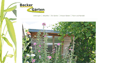 Desktop Screenshot of becker-gaerten.de