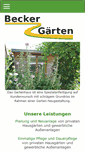 Mobile Screenshot of becker-gaerten.de