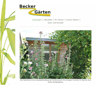Tablet Screenshot of becker-gaerten.de